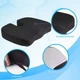 Ортопедическая подушка для сиденья Memory Foam Bodasan анатомическая для офисного кресла, авто, под куприк (MF37) - изображение 3
