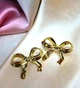 Жіночі сережки Бантики jewelry Золотисті - зображення 3