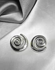 Жіночі сережки Спіралі jewelry Сріблясті - зображення 5