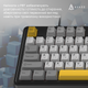 Дротова магнітна клавіатура Ajazz AK980 MAX Magnetic switches Black Grey Yellow (AK980-MAX-M-BGY) - изображение 11