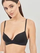 Бюстгальтер без косточек бесшовный с Push-up бесшовный brabrabra 015С 80D Черный (6907207939246) - изображение 4