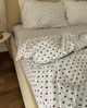 Простынь на резинке Lavson из теплой турецкой Байки Фланель 120х190х25 Сердечки бордо - изображение 1