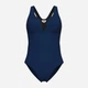 Купальник слитный женский Arena Swimsuit Control Pro Solid 009073-750 44 Темно-синий (3468337621706) - изображение 6