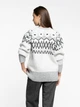 Светр жіночий Arber з додаванням вовни Crew-neck WD WTR-226 L сірий, білий (W10.43.01.535) - зображення 4