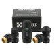 Комплект для подключения радиатора угловой Raftec BLACK термостатический 1/2" DKTU11-B - изображение 1