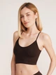 Бюстгальтер без косточек Giulia Cami Top Braid L/XL Темно-коричневый (4823116929739) - изображение 2