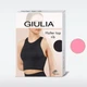 Бюстгальтер без кісточок Giulia Halter Top Rib S/M Bubblegum (4823116907478) - зображення 1