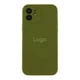 Чохол Silicone Case Full Size with Frame для iPhone 12 45.Army Green - зображення 1