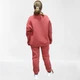 Костюм женский спортивный флис свитшот штаны 48 терракот - изображение 5