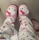 Женские Плюшевые Тапочки Hello Kitty в Розовом Цвете | Тапки Хелоу Кити Розовые Плюш ONE SIZE - изображение 1