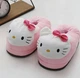 Женские Плюшевые Тапочки Hello Kitty в Розовом Цвете | Тапки Хелоу Кити Розовые Плюш ONE SIZE - изображение 5