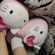 Женские Плюшевые Тапочки Hello Kitty в Розовом Цвете | Тапки Хелоу Кити Розовые Плюш ONE SIZE - изображение 6