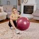 Фитбол Hop-Sport 45см сливовый + насос - изображение 5