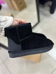 Угги женские черные зимние замшевые без шнуровки на низкой подошве 41 (2245) - изображение 4