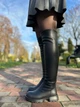 Женские ботфорты черные из натуральной кожи 41 (2223) - изображение 5