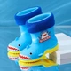 Яркие детские сапожки с утеплителем для мальчиков, Shark Синий с желтым 28 - изображение 3