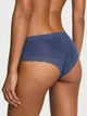Женские трусики Victoria's Secret (289518316025) Cotton Shadow Stripe Lace-Waist Cheeky XL синие - изображение 2