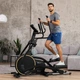 Орбитрек переднеприводный Hop-Sport HS-250CF Jucon Black-Gold Складной Шаг 43 см - изображение 1