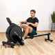 Гребной тренажер магнитный Gymtek XR800 Синий до 120 кг (16 уровней нагрузки) - изображение 3