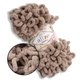 Alize Puffy, Молочный трюфель №329,100г/9м – Ализе Пуффи, плюшевая пряжа с готовыми петлями для вязания руками пледов, игрушек, большие петельки - изображение 1