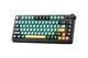 Механічна бездротова (Bluetooth + 2,4G) клавіатура з HOT SWAP AULA AU75, RGB, Bloomfield switch, 81key, Mac/Win УКР/АНГЛ Black Green Orange/Чорно зелена (AU75BGP) - изображение 2