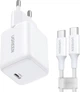 Ładowarka sieciowa Ugreen Nexode N Series X513 30W GaN 1x USB-C + kabel USB-C 1 m White (6941876260133) - obraz 1