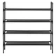 Stojak na buty SPRINGOS HA7549 4 poziomy 75 x 72 x 28 cm Czarny (5908455306997) - obraz 2