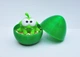 Сюрприз яйцо + Фигурка Ам Ням 5х6см малыш в яйце монстрик Om Nom Cut the Rope амням нямням зеленый - изображение 2