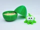 Сюрприз яйцо + Фигурка Ам Ням 5х6см малыш в яйце монстрик Om Nom Cut the Rope амням нямням зеленый - изображение 4