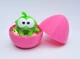 Сюрприз яйцо + Фигурка Ам Ням 5х6см малыш в яйце монстрик Om Nom Cut the Rope амням нямням розовый - изображение 1