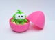 Сюрприз яйцо + Фигурка Ам Ням 5х6см малыш в яйце монстрик Om Nom Cut the Rope амням нямням розовый - изображение 2