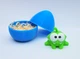 Сюрприз яйцо + Фигурка Ам Ням 5х6см малыш в яйце монстрик Om Nom Cut the Rope амням нямням синий - изображение 3