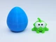 Сюрприз яйцо + Фигурка Ам Ням 5х6см малыш в яйце монстрик Om Nom Cut the Rope амням нямням синий - изображение 4