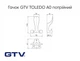 Меблевий гачок GTV TOLEDO A0 потрійний, інокс - зображення 2