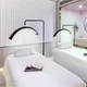 Бестеневая лампа для косметолога LED напольная полумесяц SmartMoon Light HD-M6X 24", 36Вт, с держателем для телефона, складная, с пультом Черная - изображение 5