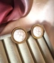 Жіночі сережки "Намистини мармурові" 2.5см jewelry Мармурові - зображення 4