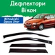 Дефлектори бічних вікон Mitsubishi Space Star Мітсубісі Спейс Стар 1998-2005 вітровики - зображення 1