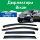 Дефлекторы боковых окон Nissan Qashqai +2 Ниссан Кашкай +2 2008-2014 ветровики - изображение 1