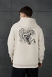Мужской Худи Staff Бежевый Оверсайз С Принтом Змея И Цветы Staff Snake & Flowers Oversize XXL (376068) - изображение 1