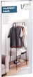 Wieszak stojący na ubrania Vilde metalowy 153 cm Czarny 568004 (5904316471934) - obraz 2