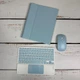 Чохол з клавіатурою та мишкою FegishCase Apple iPad 11 (2025) A16 Ukrainian keyboard, Blue - зображення 4