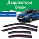 Дефлекторы боковых окон Renault Sandero II Рено Сандеро 2 2013-2020 ветровики - изображение 1