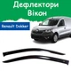 Дефлектори бічних вікон Renault Dokker Рено Доккер 2018- вітровики 2 шт - зображення 1