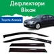 Дефлекторы боковых окон Toyota Avensis II Тойота Авенсис 2 седан 2003-2009 ветровики - изображение 1