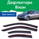 Дефлекторы боковых окон Opel Astra H Опель Астра хэтчбек 5 дверей 2004-2009 ветровики - изображение 1
