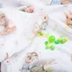 Ткань хлопок Муслин 160 см 218 гр/м2 для платьев, блузок, юбок, халатов, костюмов, пледов Зайчики м.п. - изображение 4