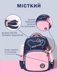 Рюкзак школьный для девочки 1 2 3 класс портфель с ортопедической спинкой первокласснице в школу сине-розовый - изображение 7