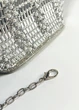 Сумка- трапеція вечірня зі стразами та скляною тасьмою срібляста Charm Chic 21-884 - зображення 4