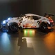 Конструктор автомобиля Porsche 911 RSR на 1580 деталей в масштабе 1:10 с LED подсветкой - изображение 1