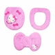 Набор для ванной “Hello Kitty” 3в1: 2 коврика + чехол для унитаза, розовый (87341565) - изображение 2